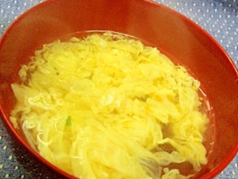 ヒガシマルうどんスープの素で♡生姜たっぷりかき玉汁